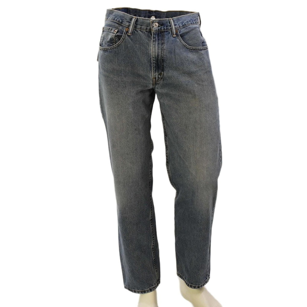 90s Vintage Levi's 550 Light Wash Straight Leg Jeans Mens 33x32 Retro Skater